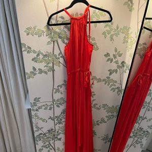 Calypso st Barths silk red maxi dress